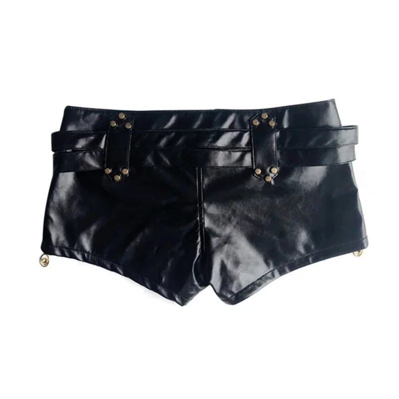 Zipper slicing shorts for women